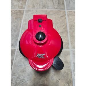 Xpress Redi-Set-Go Electric Cooker Red Grill Maker w/ 1 Pan Insert Tested